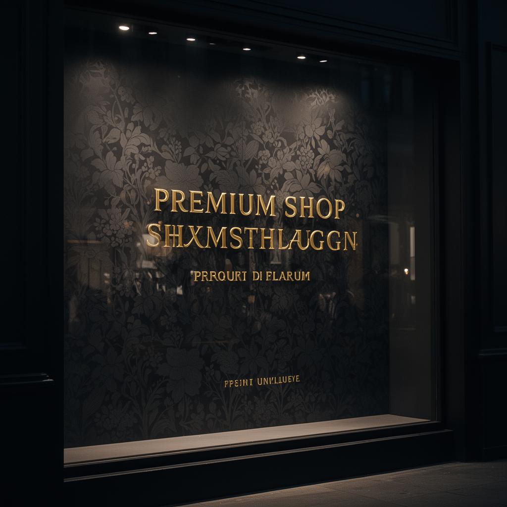 Schaufenster-Folierung – KI-generiert